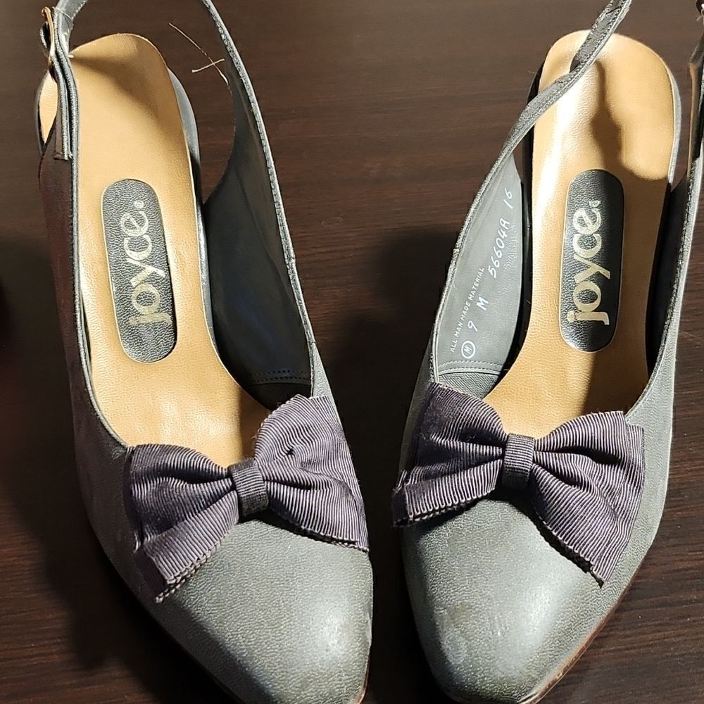 Vintage Joyce sling back heels shoes